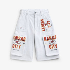 Kansas City Chiefs Off Season x NFL Women's Fleece Cargo Shorts - Heather Gray outlet