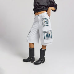 Philadelphia Eagles Off Season x NFL Women's Fleece Cargo Shorts - Heather Gray for sale