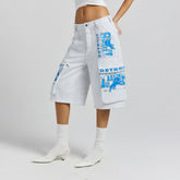 Detroit Lions Off Season x NFL Women's Fleece Cargo Shorts - Heather Gray sale