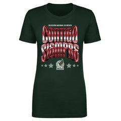 Mexico National Team 500 Level Women's Contigo Siempre Vintage T-Shirt for sale - Green
