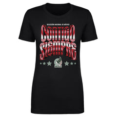 Mexico National Team 500 Level Women's Contigo Siempre Vintage T-Shirt for sale - Black