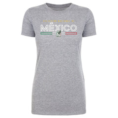 Mexico National Team 500 Level Women's Inline T-Shirt for sale - Heather Gray