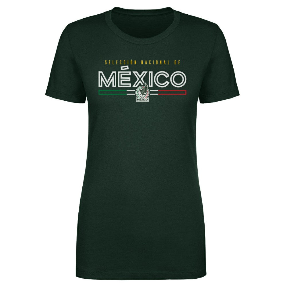 Mexico National Team 500 Level Women's Inline T-Shirt for sale - Forest Green
