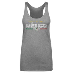 Mexico National Team 500 Level Women's Inline Tri-Blend Racerback Tank Top - Gray for sale
