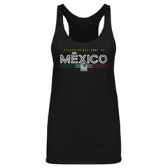 Mexico National Team 500 Level Women's Inline Tri-Blend Racerback Tank Top for sale - Black