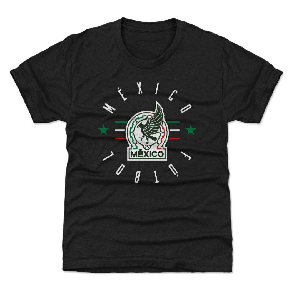 Mexico National Team 500 Level Youth Futbol T-Shirt for sale - Black