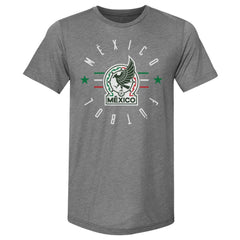 Mexico National Team 500 Level Futbol Premium Tri-Blend T-Shirt for sale - Gray