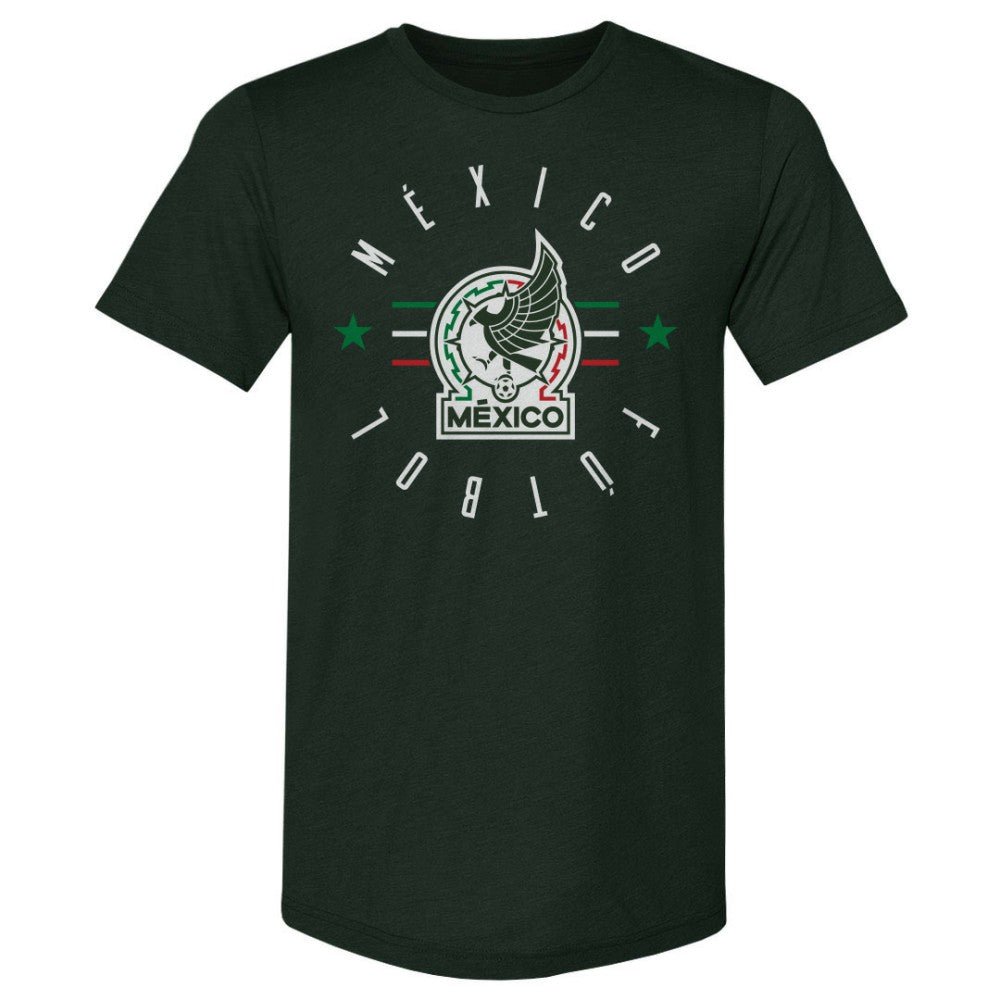 Mexico National Team 500 Level Futbol Premium Tri-Blend T-Shirt for sale - Forest Green