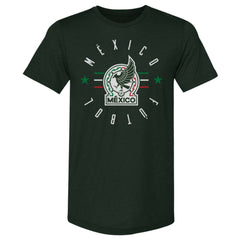 Mexico National Team 500 Level Futbol Premium Tri-Blend T-Shirt for sale - Forest Green