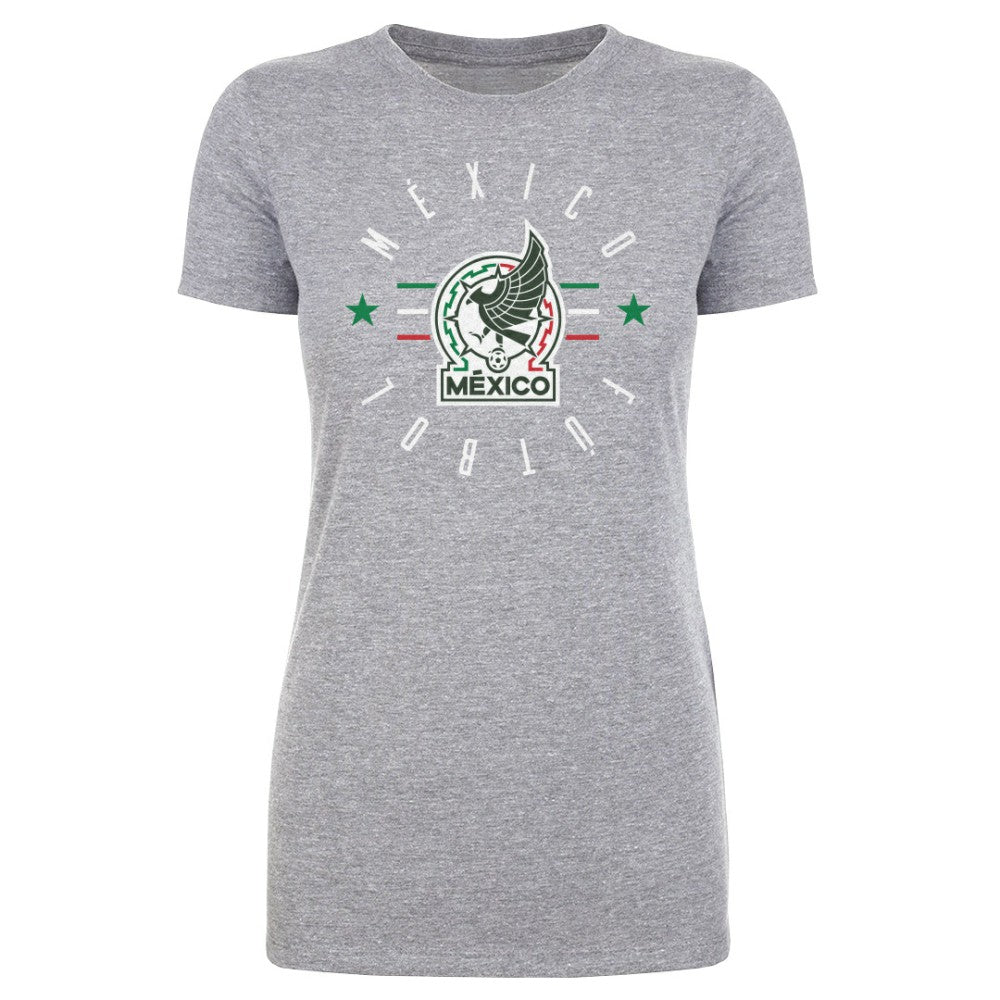 Mexico National Team 500 Level Women's Futbol T-Shirt for sale - Heather Gray