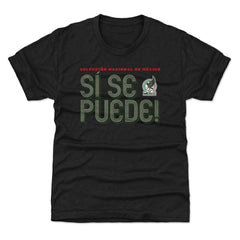 Mexico National Team 500 Level Youth Si Se Puede Inline Bold T-Shirt for sale - Black