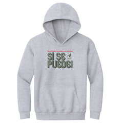 Mexico National Team 500 Level Youth Si Se Puede Inline Bold Pullover Hoodie for sale - Gray