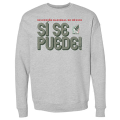 Mexico National Team 500 Level Si Se Puede Inline Bold Pullover Sweatshirt - Heather Gray sale