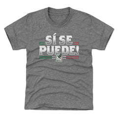 Mexico National Team 500 Level Youth Si Se Puede T-Shirt - Gray shop