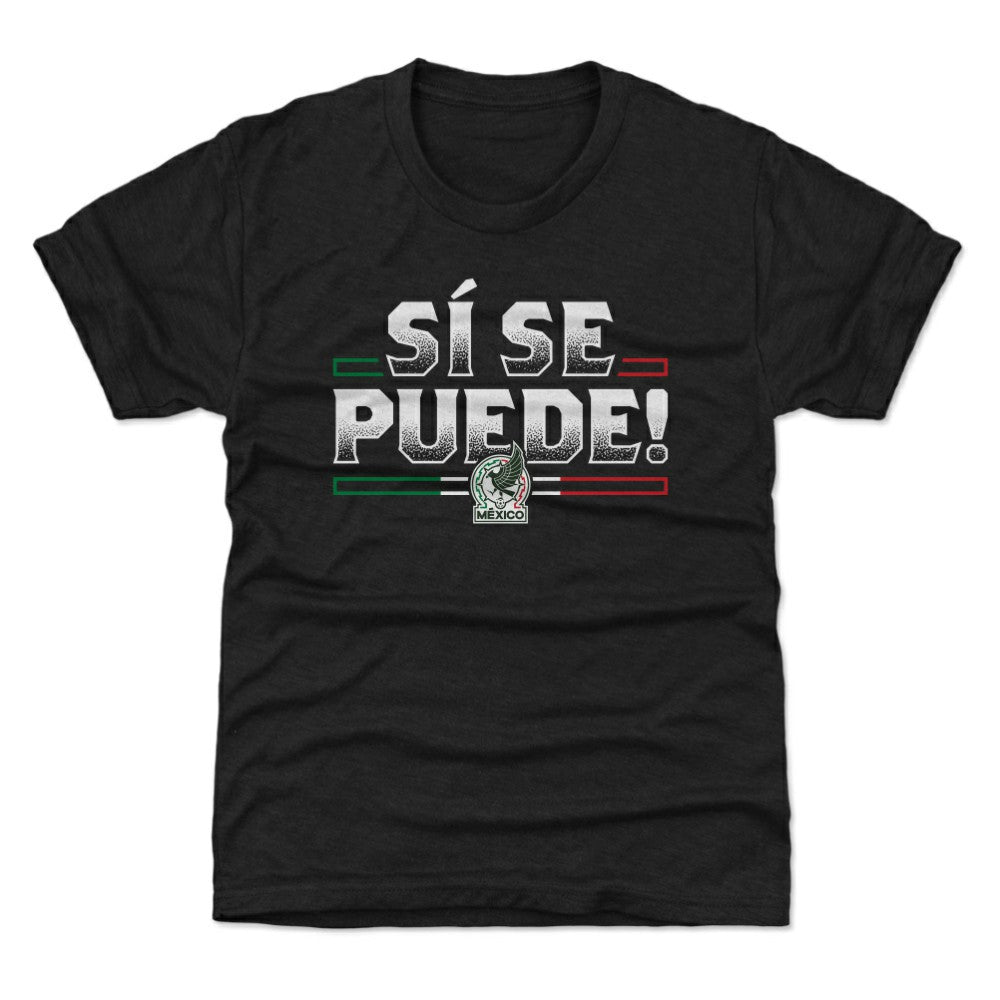 Mexico National Team 500 Level Youth Si Se Puede T-Shirt for sale - Black