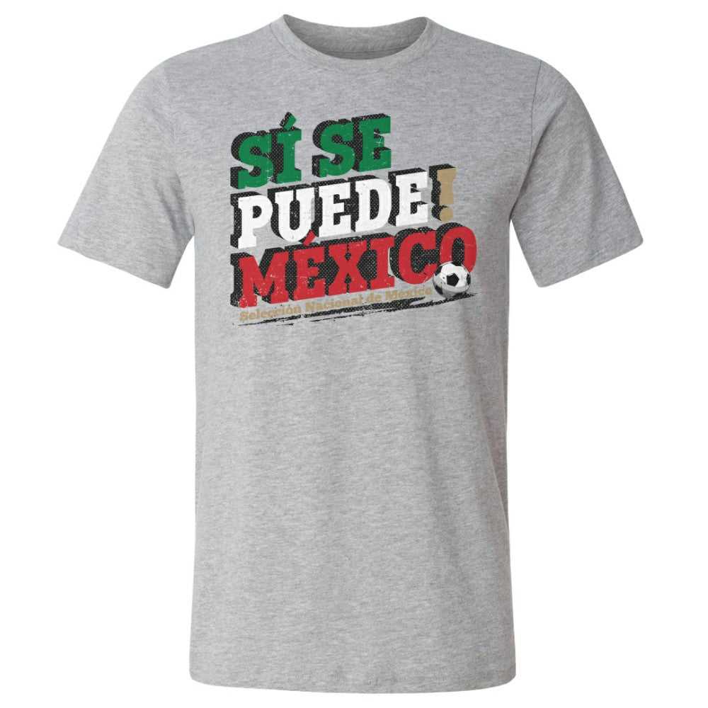 Mexico National Team 500 Level Si Se Puede T-Shirt for sale - Heather Gray