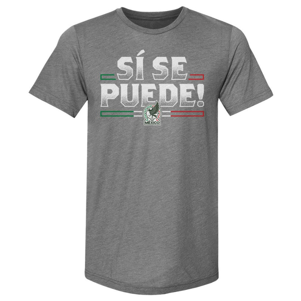 Mexico National Team 500 Level Si Se Puede Premium Tri-Blend T-Shirt for sale - Gray