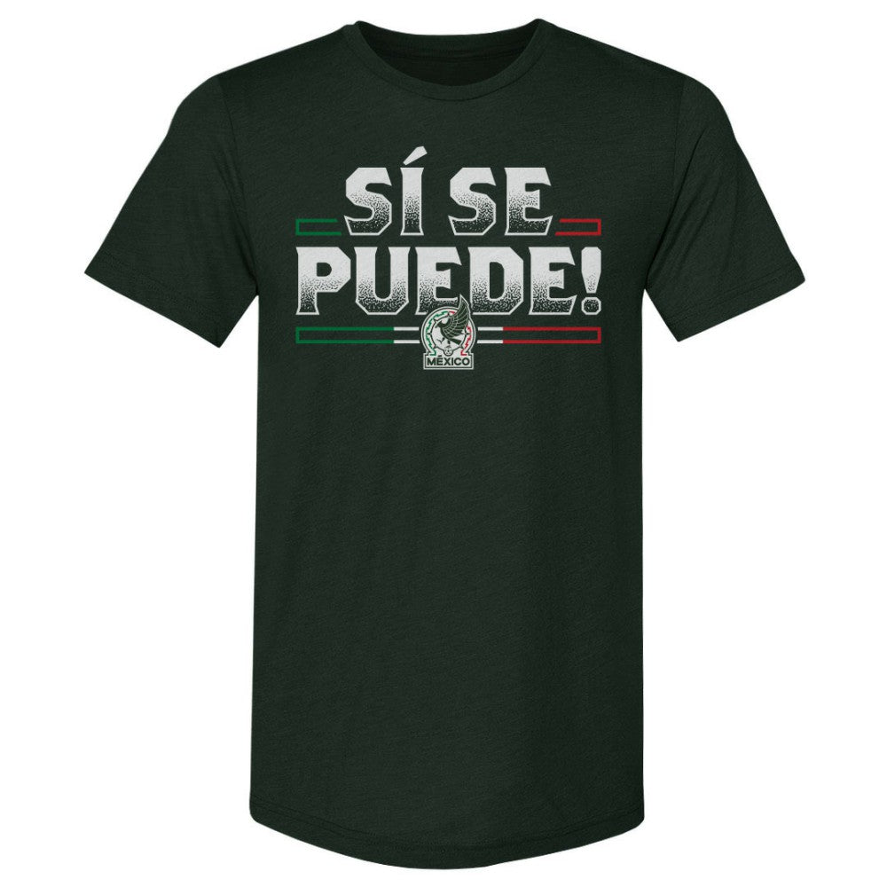 Mexico National Team 500 Level Si Se Puede Premium Tri-Blend T-Shirt for sale - Forest Green