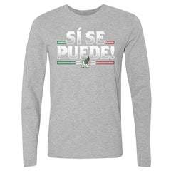 Mexico National Team 500 Level Si Se Puede Long Sleeve T-Shirt for sale - Heather Gray