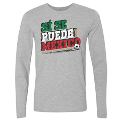 Mexico National Team 500 Level Si Se Puede Long Sleeve T-Shirt for sale - Heather Gray