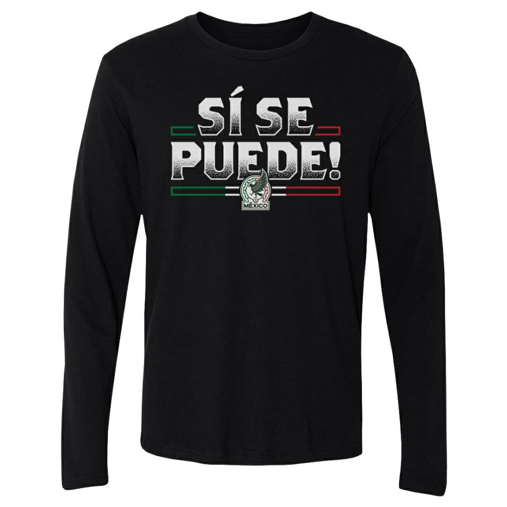 Mexico National Team 500 Level Si Se Puede Long Sleeve T-Shirt for sale - Black