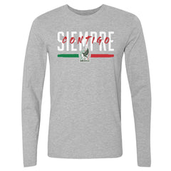 Mexico National Team 500 Level Siempre Contigo Long Sleeve T-Shirt for sale - Heather Gray