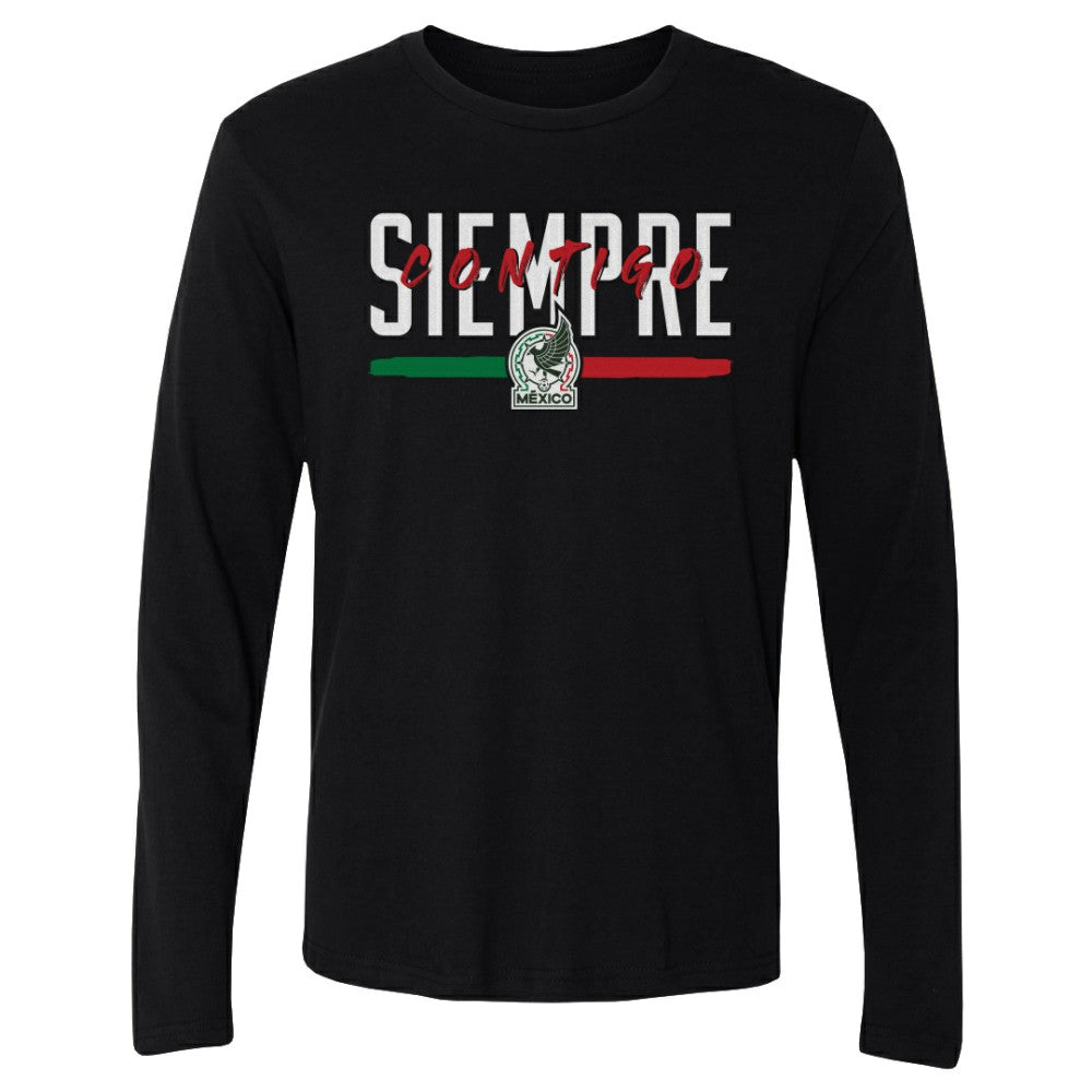 Mexico National Team 500 Level Siempre Contigo Long Sleeve T-Shirt - Black shop