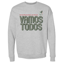 Mexico National Team 500 Level Vamos Todos Inline Bold Crewneck Sweatshirt for sale - Heather Gray