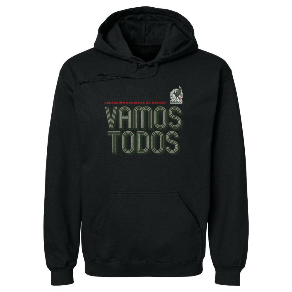 Mexico National Team 500 Level Vamos Todos Inline Bold Pullover Hoodie for sale - Black