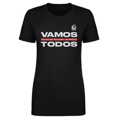 Mexico National Team 500 Level Women's Vamos Todos T-Shirt - Black shop