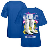 Dallas Cowboys Cheerleaders Women's Sweetheart Boots T-Shirt - Royal cheap