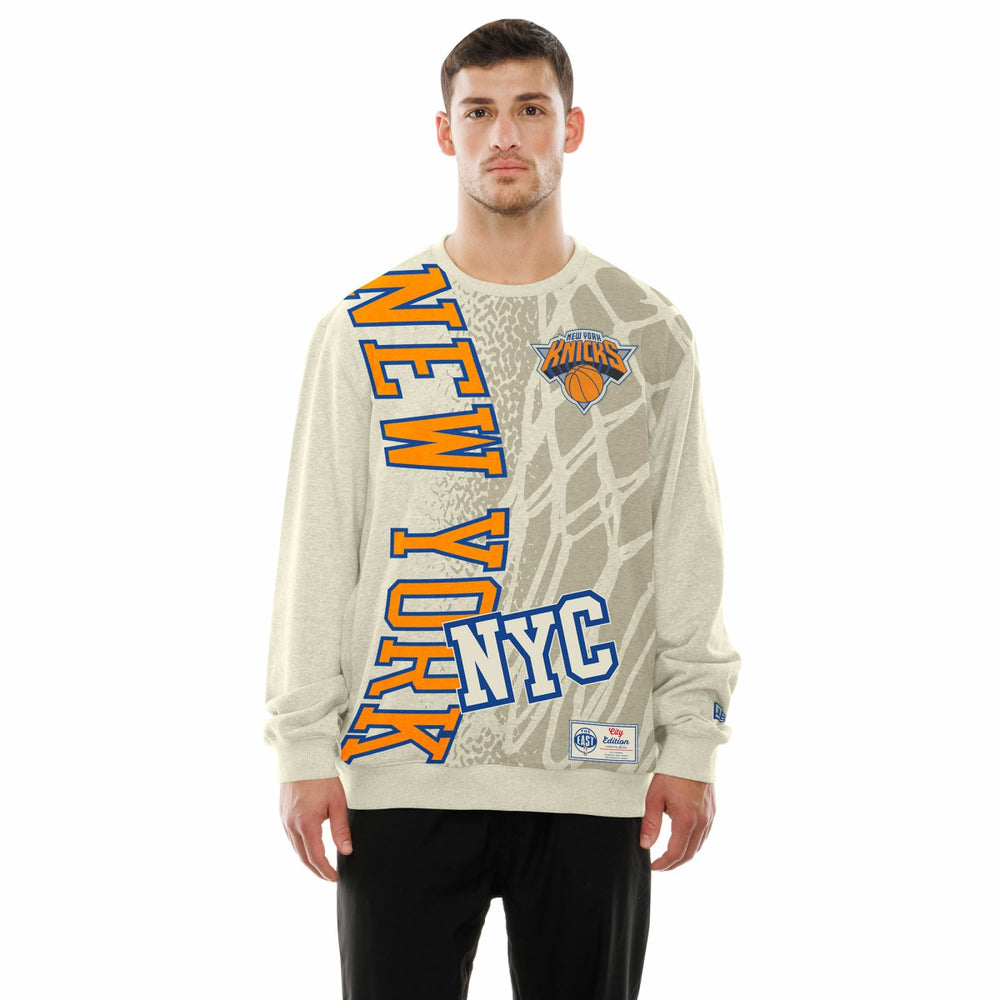New York Knicks 2025/26 City Edition Sweatshirt - Tan on sale