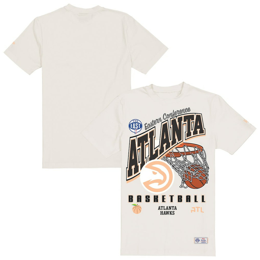 Atlanta Hawks Oversized City Edition Remix Vintage T-Shirt - Cream outlet