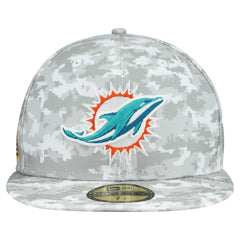 Miami Dolphins New Era 2025 Salute to Service Fan Pack 59FIFTY Fitted Hat - White outlet