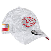 Kansas City Chiefs New Era 2025 Salute to Service Digital Camo Fan Pack 39THIRTY Flex Hat - White online