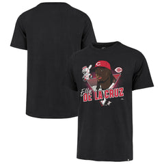 Elly De La Cruz Cincinnati Reds Player Caricature Franklin T-Shirt Black