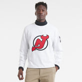 New Jersey Devils Todd Snyder Heavyweight Long Sleeve Jersey Style T-Shirt - White T-shirts