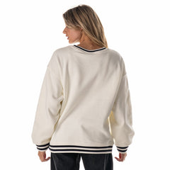 Houston Texans The Wild Collective Women's Oversized Vintage French Terry Sweatshirt - Cream discount