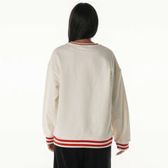 San Francisco 49ers The Wild Collective Women's Oversized Vintage French Terry Sweatshirt - Cream on sale