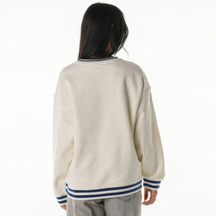 Buffalo Bills The Wild Collective Women's Oversized Vintage French Terry Sweatshirt - Cream discount