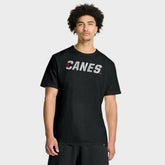 Carolina Hurricanes Fanatics Play Distressed Wordmark Stadium Slub T-Shirt - Black T-shirts