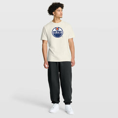 Edmonton Oilers Fanatics Stadium Slub T-Shirt - Cream T-shirts