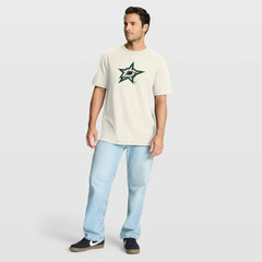 Dallas Stars Fanatics Stadium Slub T-Shirt - Cream T-shirts