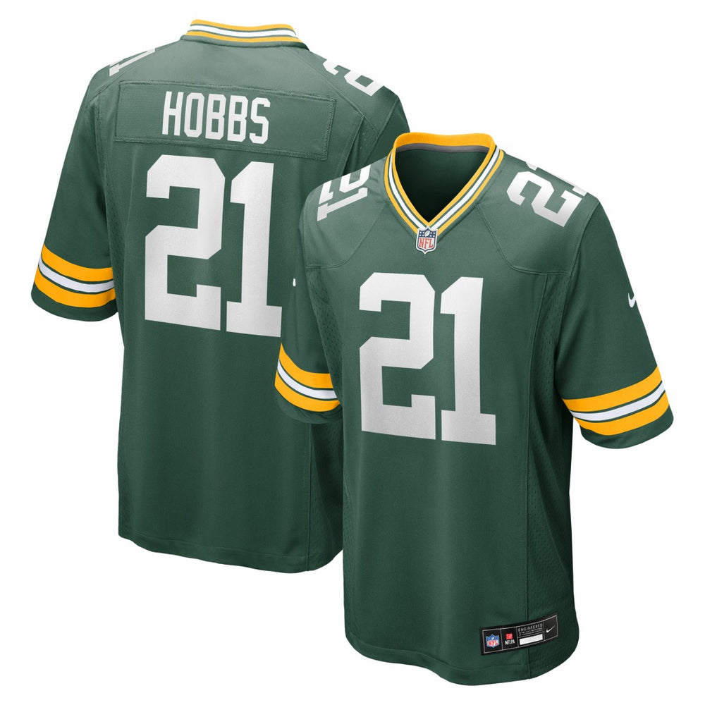 Nate Hobbs Green Bay Packers Team Game Jersey - Green for sale