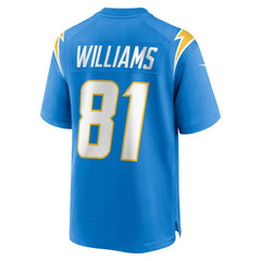 Mike Williams Los Angeles Chargers Team Game Jersey - Powder Blue sale