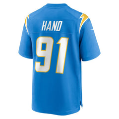 Da'Shawn Hand Los Angeles Chargers Team Game Jersey - Powder Blue on sale