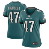 Charley Hughlett Philadelphia Eagles Women's Team Game Jersey - Midnight Green discount