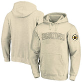 Boston Bruins Fanatics Big &Tall Stitch Hoodie - Cream Hoodies