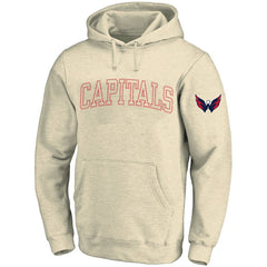 Washington Capitals Fanatics Big &Tall Stitch Hoodie - Cream Hoodies