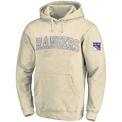 New York Rangers Fanatics Big &Tall Stitch Hoodie - Cream Hoodies